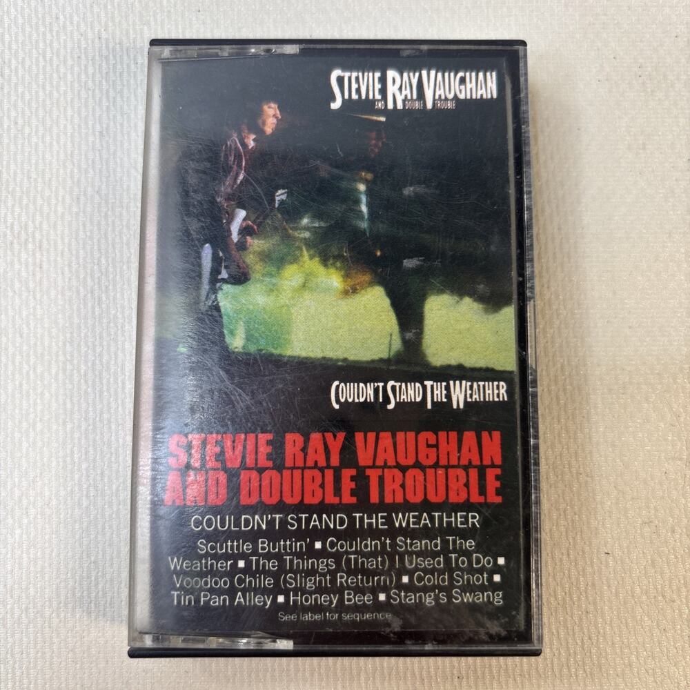 Stevie Ray Vaughan Couldn't Stand The Weather Cassette Tape 1984 Epic Blues Rock